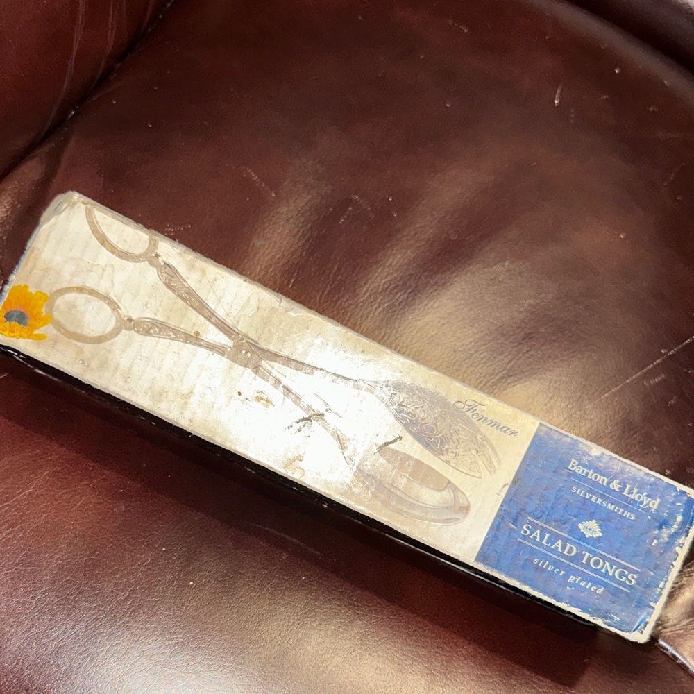 Barton & Lloyd Silver-Plated Salad Tongs